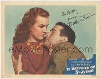 2h0459 IT HAPPENED ON 5th AVENUE signed LC #8 1946 by Gale Storm, who's about to kiss Don DeFore!