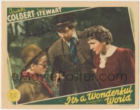 2h0463 IT'S A WONDERFUL WORLD signed LC 1939 by James Stewart, w/u Claudette Colbert & Boy Scout!