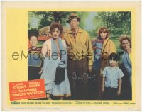 2h0494 MR. HOBBS TAKES A VACATION signed LC #8 1962 by James Stewart, who's w/ Maureen O'Hara & kids!
