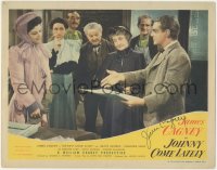 2h0467 JOHNNY COME LATELY signed LC 1943 by James Cagney, who shows paper to George, Lord & others!