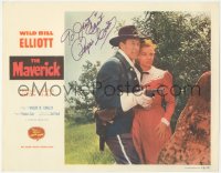 2h0487 MAVERICK signed LC 1953 by Phyllis Coates, who's with U.S. Cavalry man Wild Bill Elliott!