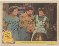 2h0489 MEET ME IN ST. LOUIS signed LC #6 1944 by Mary Astor, who's with Marjorie Main & Daniels!