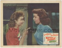 2h0492 MOTHER IS A FRESHMAN signed LC #6 1949 by Betty Lynn, who's accusing sexy Loretta Young!