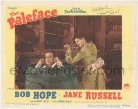 2h0500 PALEFACE signed LC #8 1948 by Jane Russell, who's aiming rifle by Bob Hope hiding in barrel!