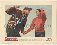 2h0501 PARRISH signed LC #7 1961 by Troy Donahue, best c/u holding hands with pretty Diane McBain!