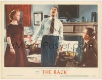 2h0514 RACK signed LC #4 1956 by Anne Francis, watching Walter Pidgeon in denial of son's guilt!