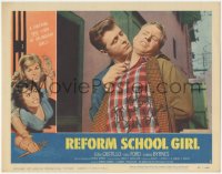 2h0515 REFORM SCHOOL GIRL signed LC #1 1957 by Edward Byrnes, who has a knife threatening Ross Ford!