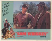 2h0529 SAM WHISKEY signed LC #7 1969 by Clint Walker, who's close up staring at Ossie Davis!