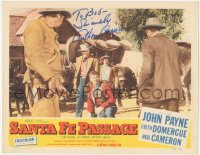 2h0530 SANTA FE PASSAGE signed LC #7 1955 by Anthony Caruso, who's with John Payne & Rod Cameron!