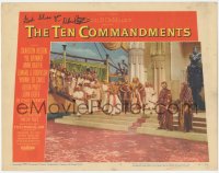 2h0551 TEN COMMANDMENTS signed LC #1 1956 by Debra Paget, who's with Charlton Heston & Yul Brynner!