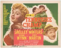 2h0388 TENNESSEE CHAMP signed TC 1954 by Shelley Winters, who's with boxing manager Keenan Wynn!