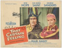 2h0556 THAT CERTAIN FEELING signed LC #8 1956 by Bob Hope, who's close up with young Jerry Mathers!