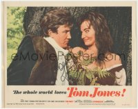 2h0560 TOM JONES signed LC #8 1963 by Albert Finney, who's romancing sexy brunette Diane Cilento!