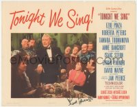 2h0561 TONIGHT WE SING signed LC #6 1953 by Anne Bancroft, who's with singer Ezio Pinza & others!