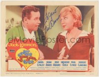 2h0564 UNDER THE YUM-YUM TREE signed LC 1963 by Edie Adams, who's close up with Jack Lemmon!