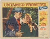 2h0566 UNTAMED FRONTIER signed LC #8 1952 by BOTH Joseph Cotten AND Shelley Winters, romantic c/u!