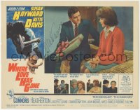 2h0570 WHERE LOVE HAS GONE signed LC #4 1964 by Mike Connors, giving present to Joey Heatherton!
