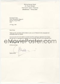 2h0038 HAYLEY MILLS signed letter 1999 on her personal stationery, she was in The Parent Trap!