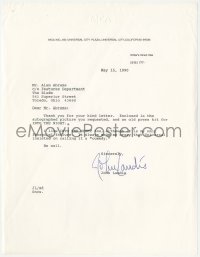 2h0045 JOHN LANDIS signed letter 1990 he liked his Into the Night even though it failed financially!