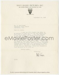 2h0053 MEL FERRER signed letter 1949 telling Ward Marsh about his upcoming movie & inviting him!