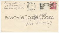 2h0585 LOUISE BROOKS signed envelope 1978 she signed it in the return address area, sent to Jan Wahl!