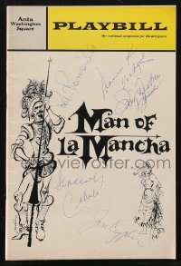 2h0631 MAN OF LA MANCHA signed playbill 1960s by Maura K. Wedge, Robert Rounseville & THREE others!