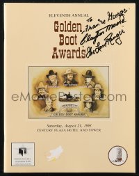 2h0336 CLAYTON MOORE signed program 1993 The Lone Ranger at the 11th annual Golden Boot Awards!