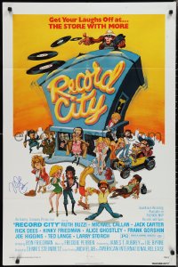 2h0278 RECORD CITY signed 1sh 1977 by Michael Callan, get your laughs off at the store with more!