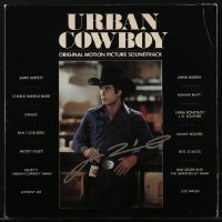 2h0103 JOHN TRAVOLTA signed 33 1/3 RPM record 1980 Urban Cowboy original motion picture soundtrack!