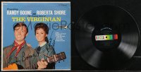 2h0104 VIRGINIAN signed 33 1/3 RPM soundtrack record 1965 by BOTH Randy Boone AND Roberta Shore!
