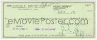2h0099 SAMUEL Z. ARKOFF signed canceled check 1984 he paid $220 to something called KinPark!