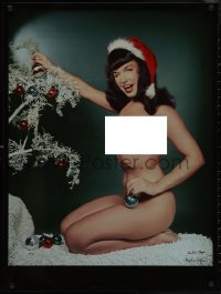 2h0204 BETTIE PAGE signed #78/750 26x35 special poster 1994 by BOTH Bettie Page AND Hugh Hefner!