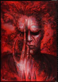 2h0189 H.R. GIGER artist signed #259/1000 26x37 art print 1985 creature used for Future Kill!