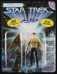 2h0309 JAMES DOOHAN signed action figure 1996 Star Trek limited edition of 10,000, Lt. Cmdr. Scotty!