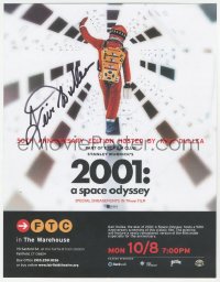 2h0365 KEIR DULLEA signed 9x11 special poster R2018 for 50th anniversary showing of Space Odyssey!