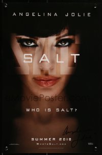 2h0147 SALT signed mini poster 2010 by Angelina Jolie, great portrait of her, who is she?