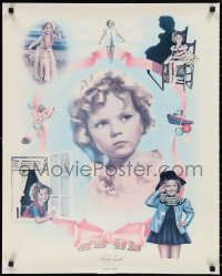 2h0212 SHIRLEY TEMPLE signed Nostalgia Merchant 24x30 special poster 1977 cool montage!