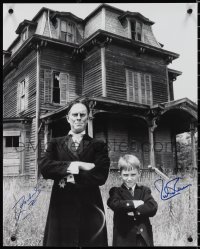 2h0207 JOHN ZACHERLE/RICHARD THOMAS signed 16x20 special poster 1980s Zacherley & Thomas by mansion