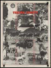 2h0213 YAKIMA CANUTT signed 18x24 special poster 1982 cowboy western montage from different films!