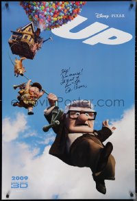 2h0172 UP signed int'l advance DS 1sh 2009 by Edward Asner, flying house & hundreds of balloons!