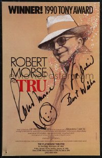 2h0114 TRU signed stage play WC 1992 by Robert Morse, great art of him by Fennimore!