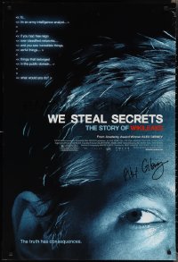 2h0174 WE STEAL SECRETS signed DS 1sh 2013 by director Alex Gibney, the truth has consequences!