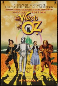 2h0176 WIZARD OF OZ signed advance 1sh R1998 by Lewis Croft, Margaret Pellegrini, Maren & 3 others!