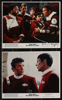 2h0638 STAR TREK II group of 7 8x10 mini LCs 1982 one signed by Kirstie Alley, The Wrath of Khan!