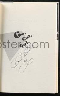 2h0219 CARL PERKINS signed hardcover book 1996 Go, Cat, Go: Life & Times of The King of Rockabilly!