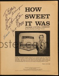 2h0244 HOW SWEET IT WAS signed softcover book 1966 by ALL THREE Lennon Sisters, Dianne, Janet & Peggy!