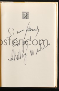 2h0241 SHELLEY WINTERS signed hardcover book 1989 autobiography Shelley II: The Middle of My Century!