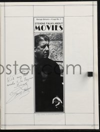 2h0331 GEORGE STEVENS signed magazine Dec-Jan 1964-65 Cinema, on Greatest Story Ever Told article!