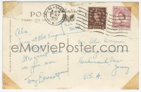 2h0094 TONY BENNETT signed English postcard 1955 from Glasgow, Scotland says great here see you soon!