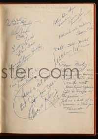 2h0002 SANGAREE signed script 1955 by 29 cast & crew, Arlene Dahl's personal & leatherbound!